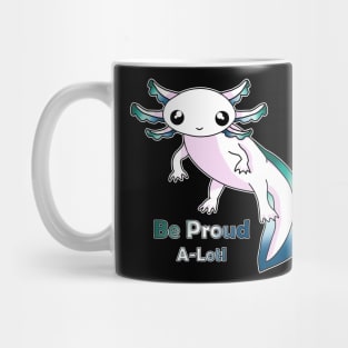 Gay Male Pride Axolotl Mug